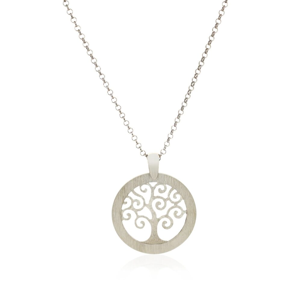 Tree of Life Cutout Pendant in Sterling Silver