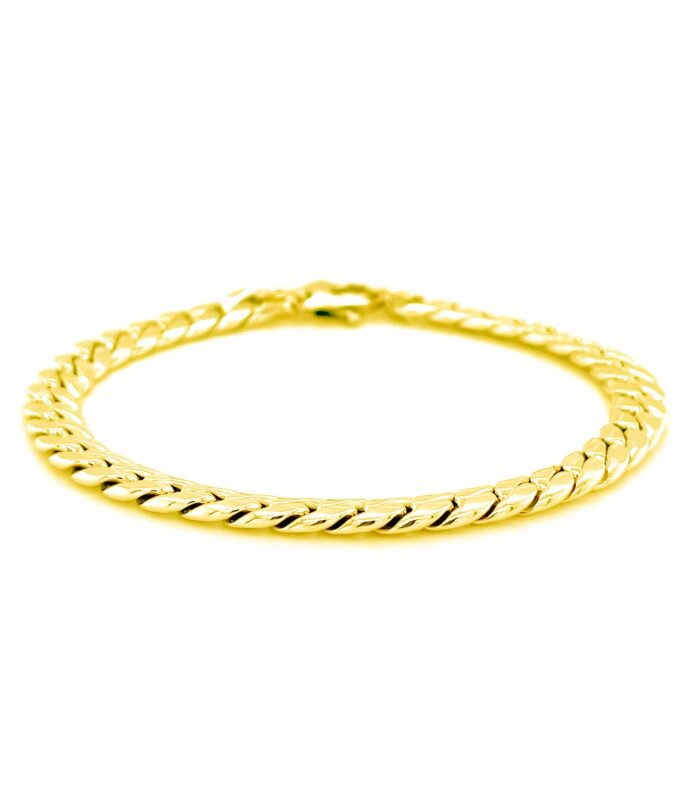 14K Yellow Gold Cuban Link Bracelet