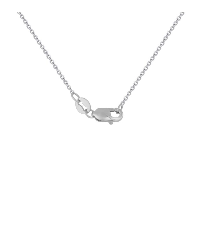 14k White Gold Horseshoe Design Diamond Pendant