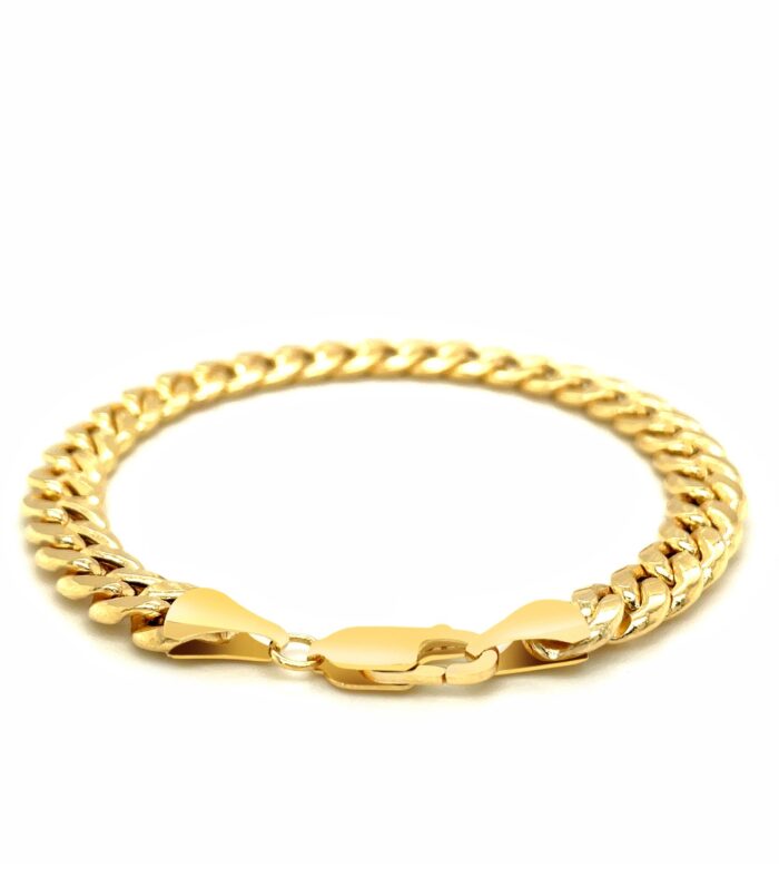10k Yellow Gold Light Miami Cuban Bracelet (8.00 mm)