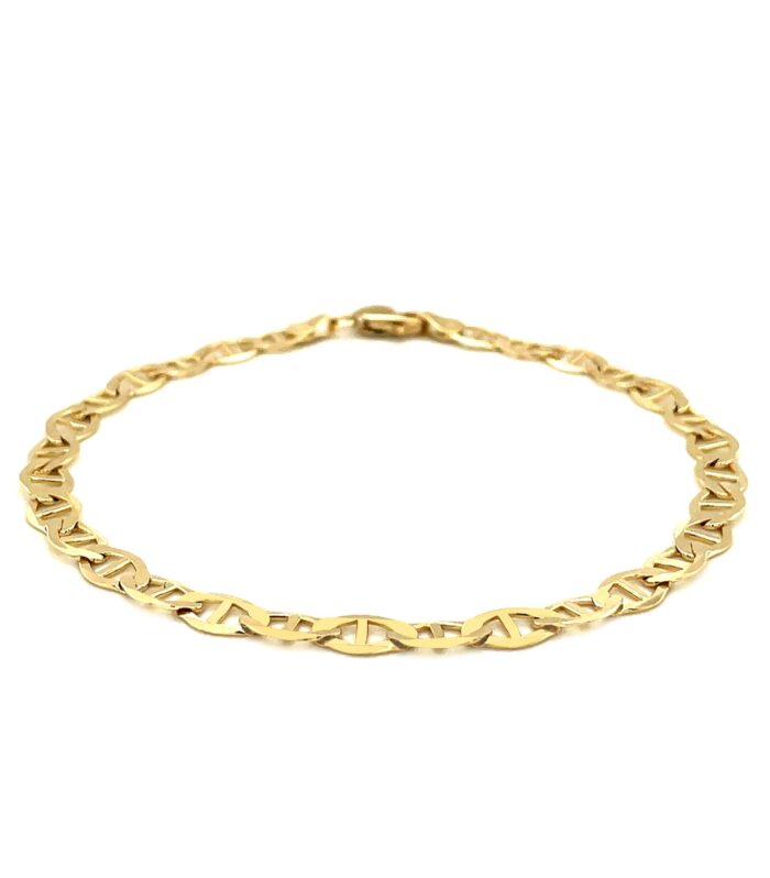10k Yellow Gold Mariner Link Bracelet (5.10 mm)
