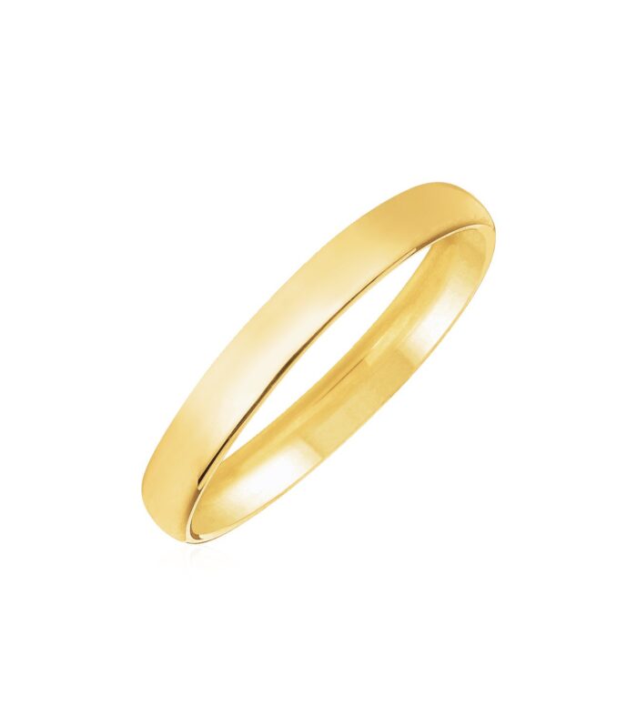 14k Yellow Gold 3mm Comfort Fit Wedding Band