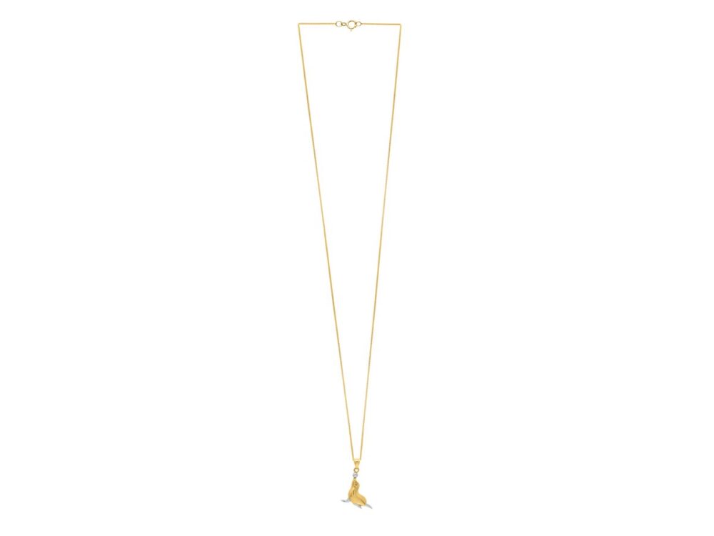 Seal Necklace in 10k Gold - Image 2