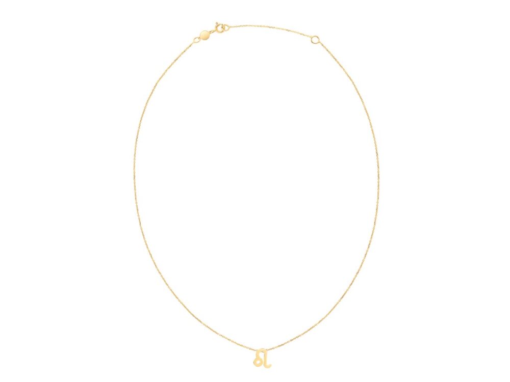 14k Yellow Gold Leo Necklace - Image 2