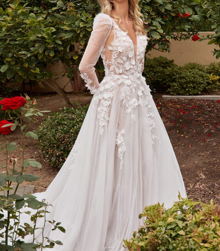 Satin Mermaid Gathered Gown