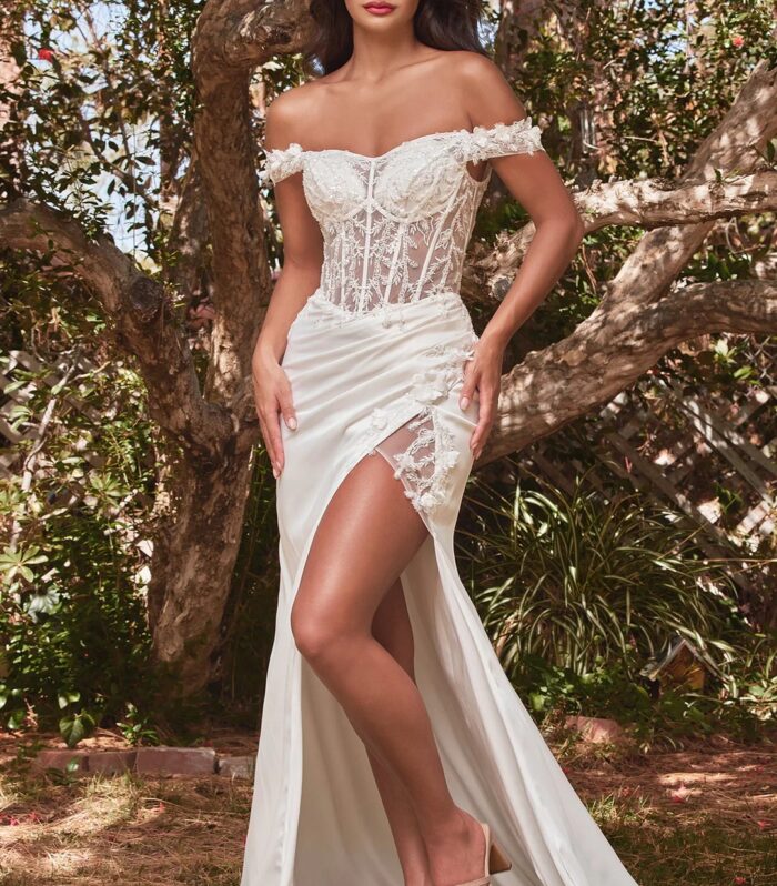 3D Floral Bridal Gown