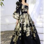 Sculpted Satin Off-Shoulder Mermaid Gown