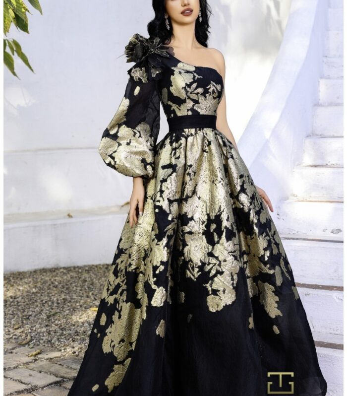 Sculpted Satin Off-Shoulder Mermaid Gown