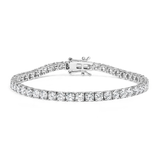 14K Gold 5.00 Cttw Lab Grown Round Diamond Tennis Bracelet