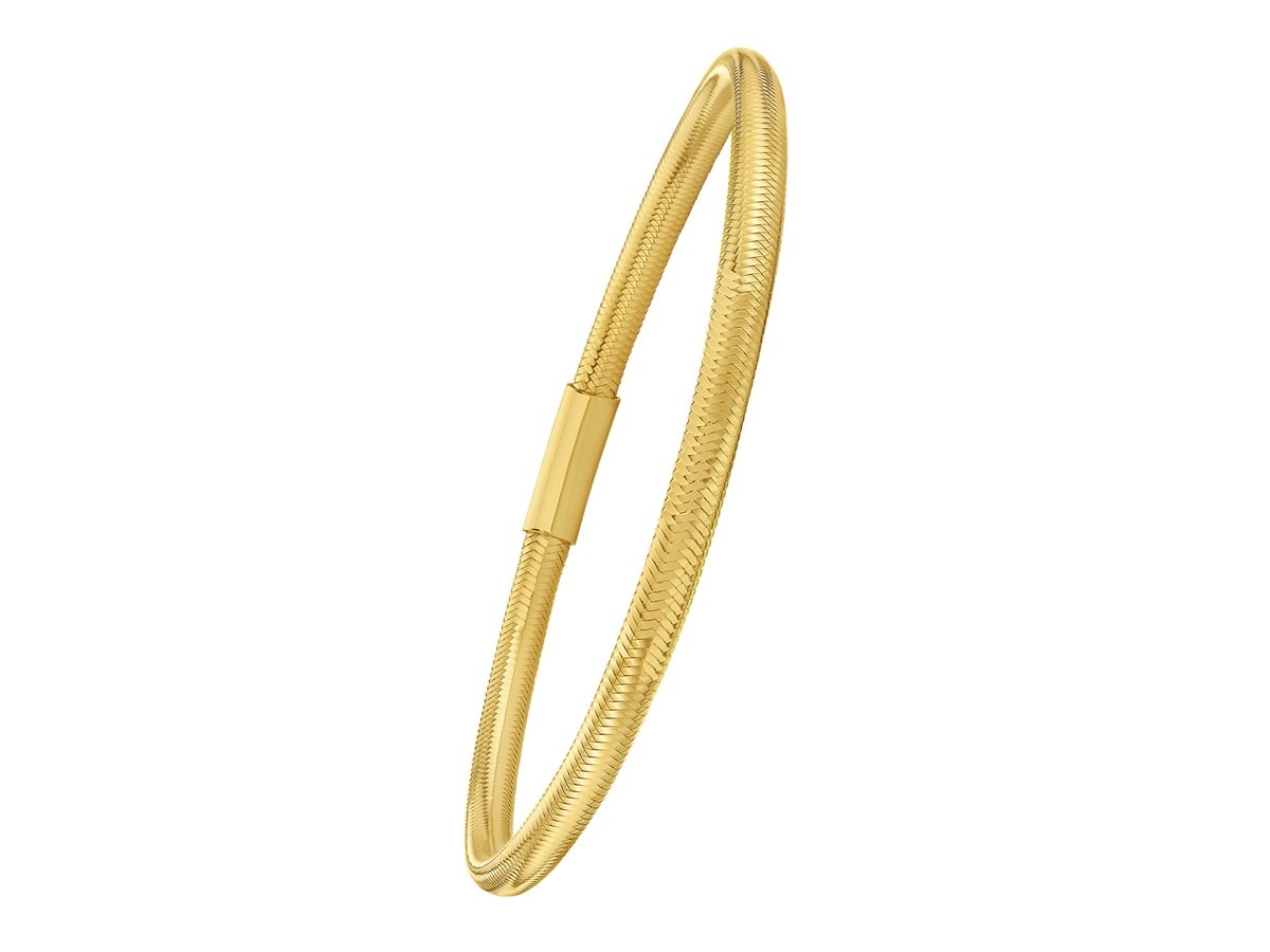 14K Yellow Gold Small Stretch Mesh Bracelet (3.40 mm)