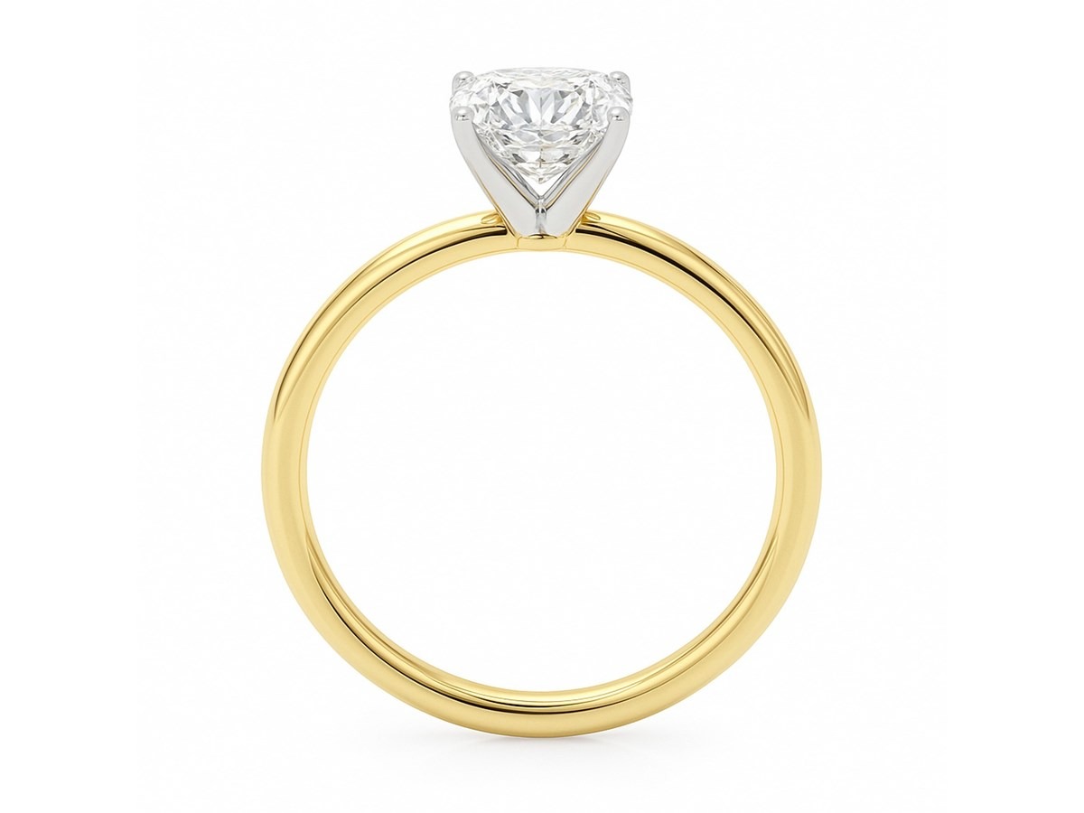 1 Carat Cushion Lab Grown IGI G/VS1 Diamond Solitaire Ring - Image 3