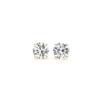 1/2 cttw Lab Grown Round Diamond Stud Earrings 14k Yellow Gold (G/VS2)