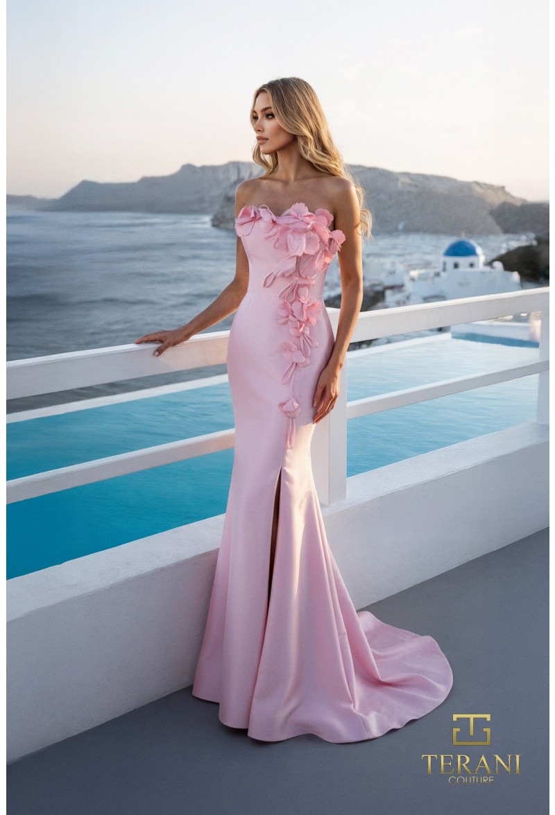 Terani Couture 261E6670 Sculpted Evening Gown – Formal Gala & Prom Dress