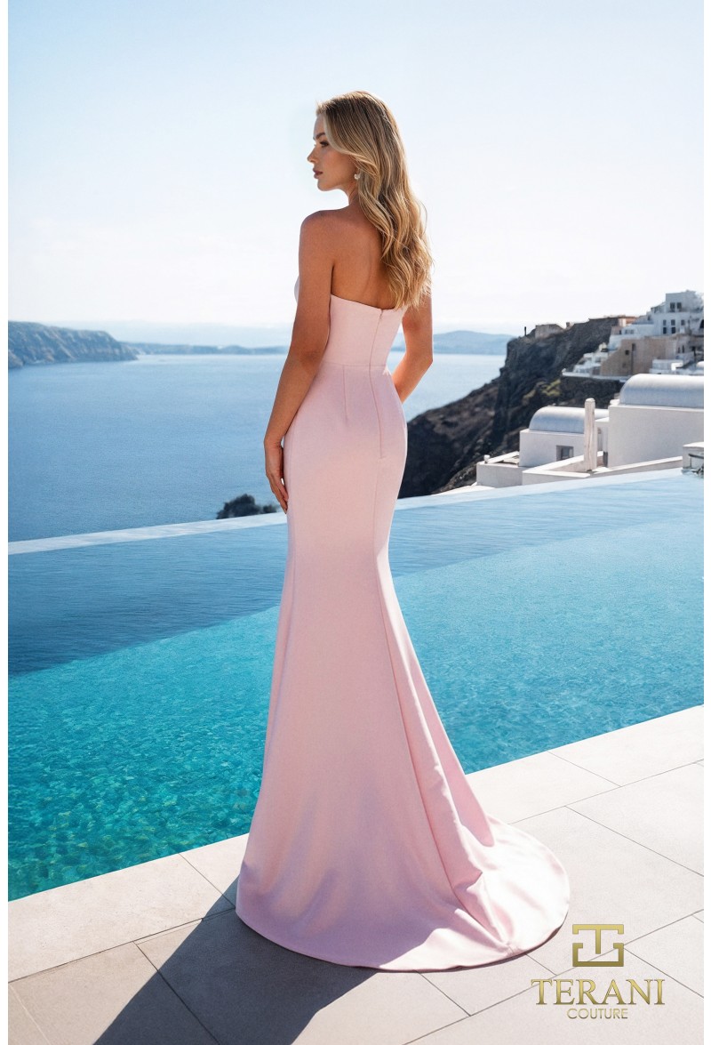 Terani Couture 261E6670 Sculpted Evening Gown – Formal Gala & Prom Dress - Image 2