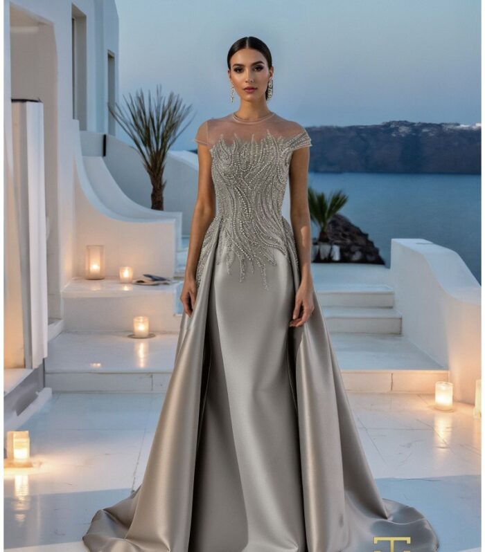 Terani Couture 261E6254 Sculpted Evening Gown