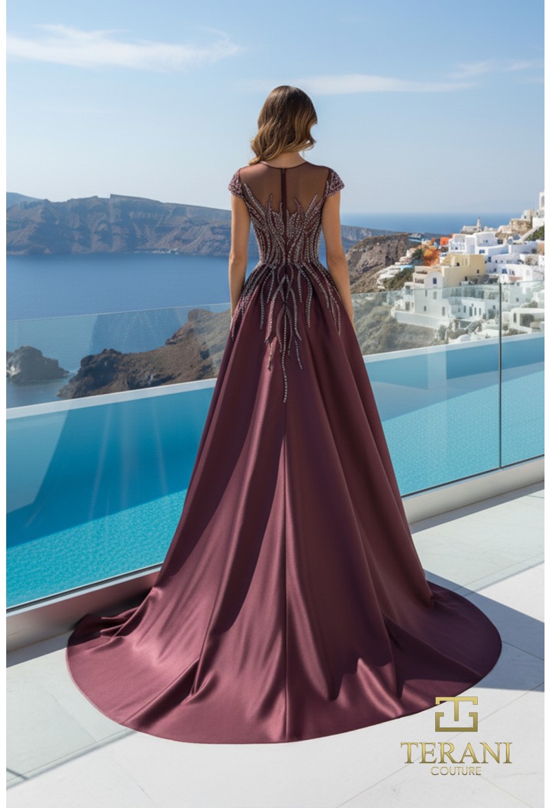 Terani Couture 261E6254 Sculpted Evening Gown - Image 4