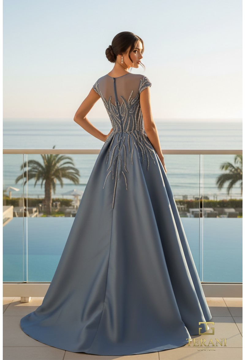 Terani Couture 261E6254 Sculpted Evening Gown - Image 3