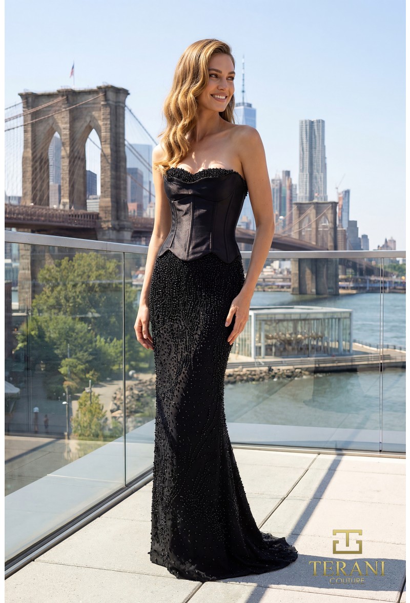 Terani Couture 261E6238 Timeless Couture Evening Gown - Image 5