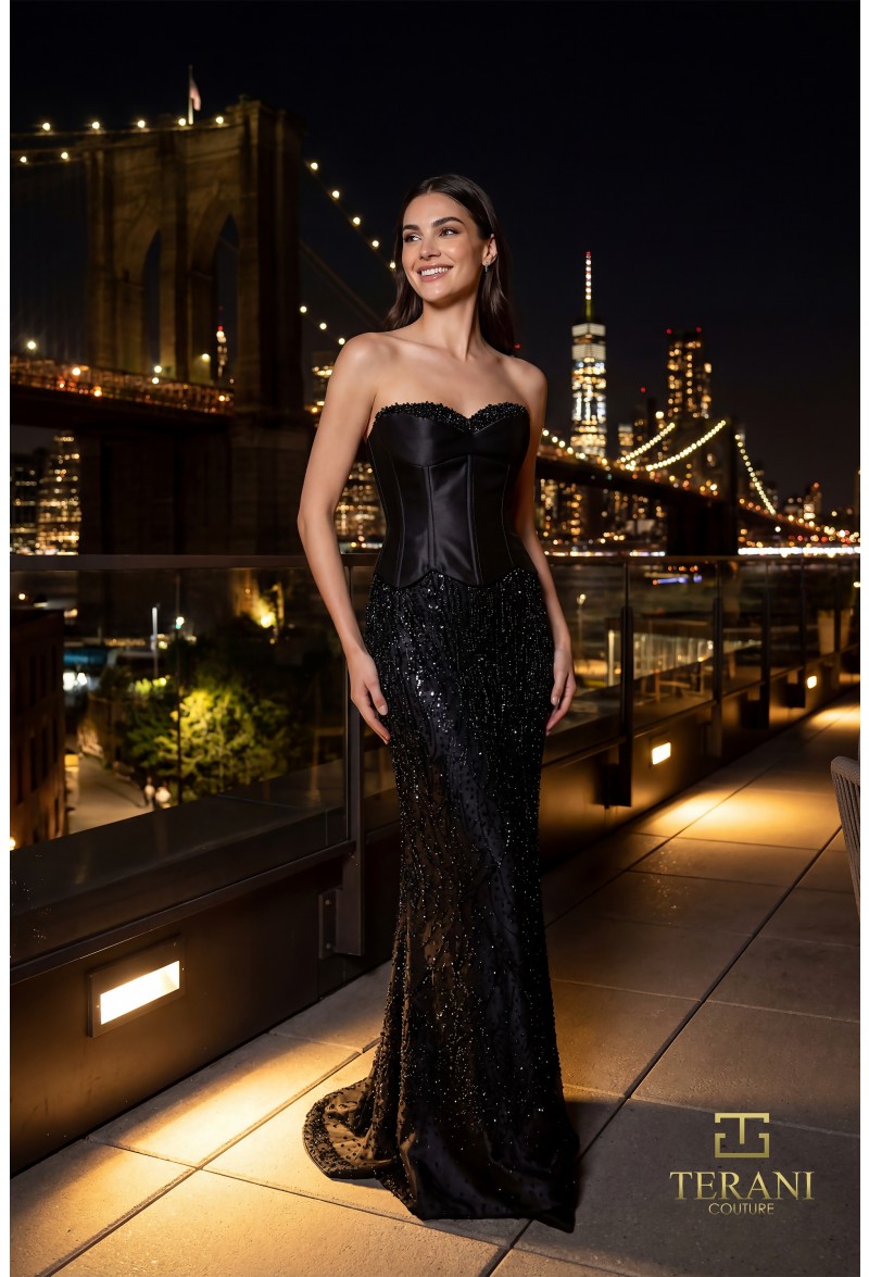 Terani Couture 261E6238 Timeless Couture Evening Gown - Image 7