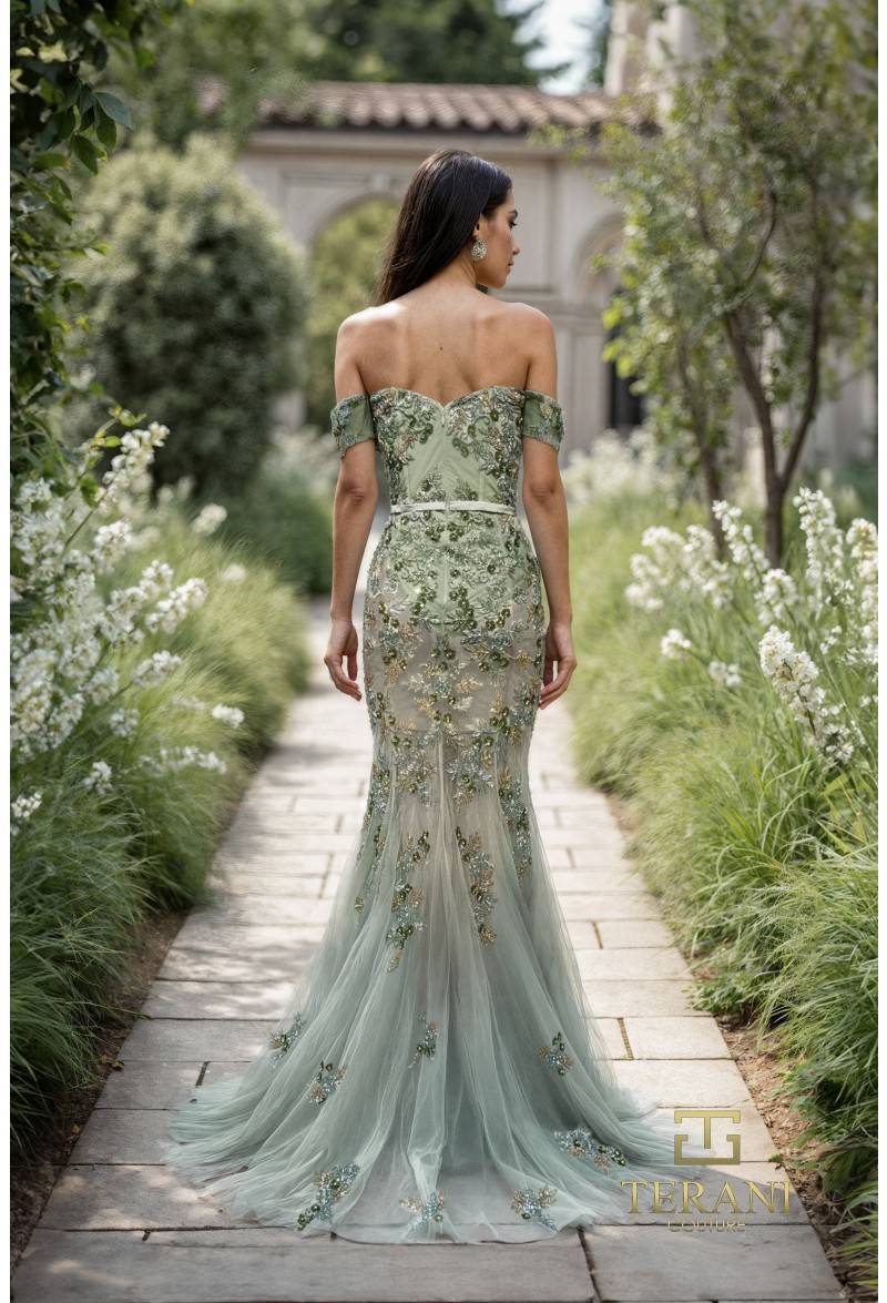 Sculpted Couture Evening Gown - Image 2