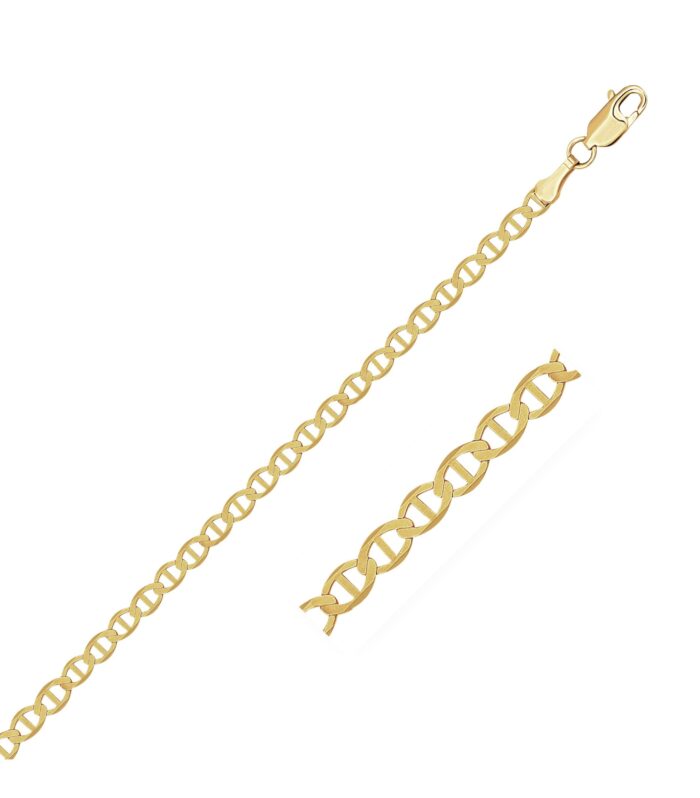 14k Yellow Gold Mariner Link Bracelet (3.20 mm)