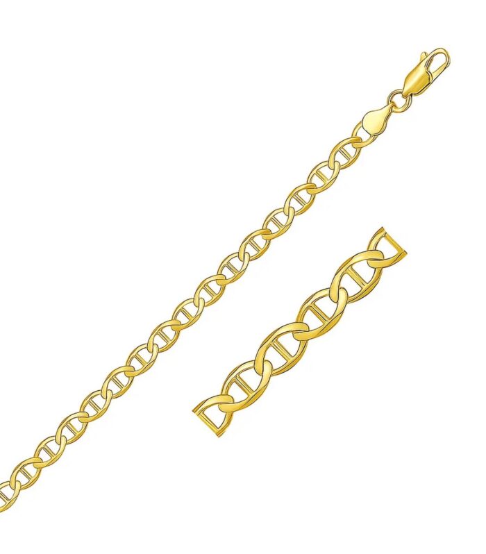 14k Yellow Gold Mariner Link Bracelet (4.50 mm)