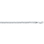 14k White Gold Braided Bracelet  (3.50 mm)
