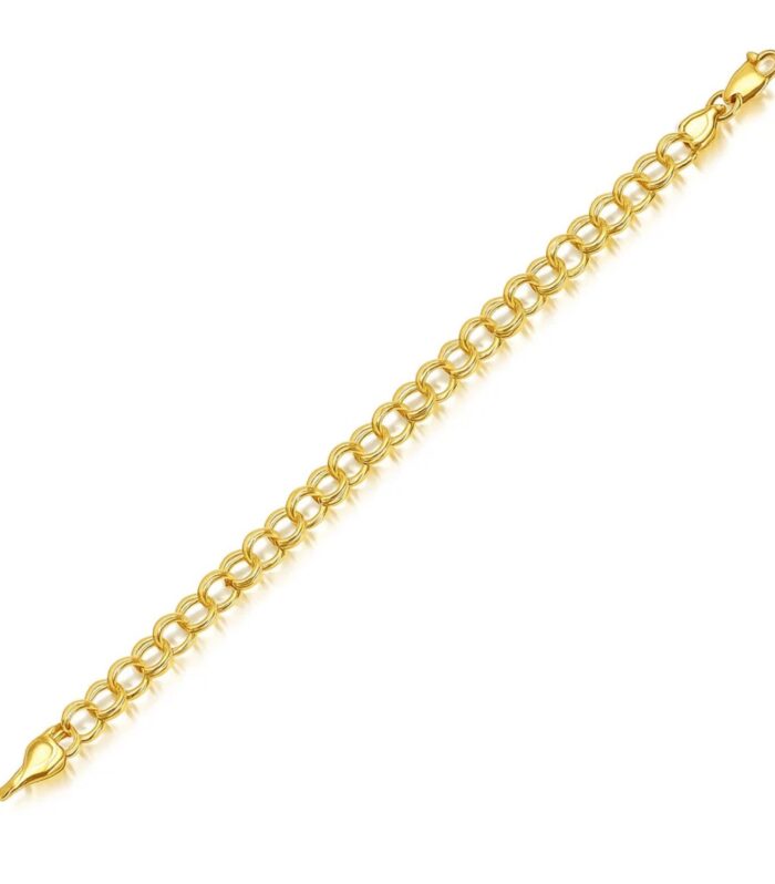 14k Yellow Gold Lite Charm Bracelet (5.00 mm)