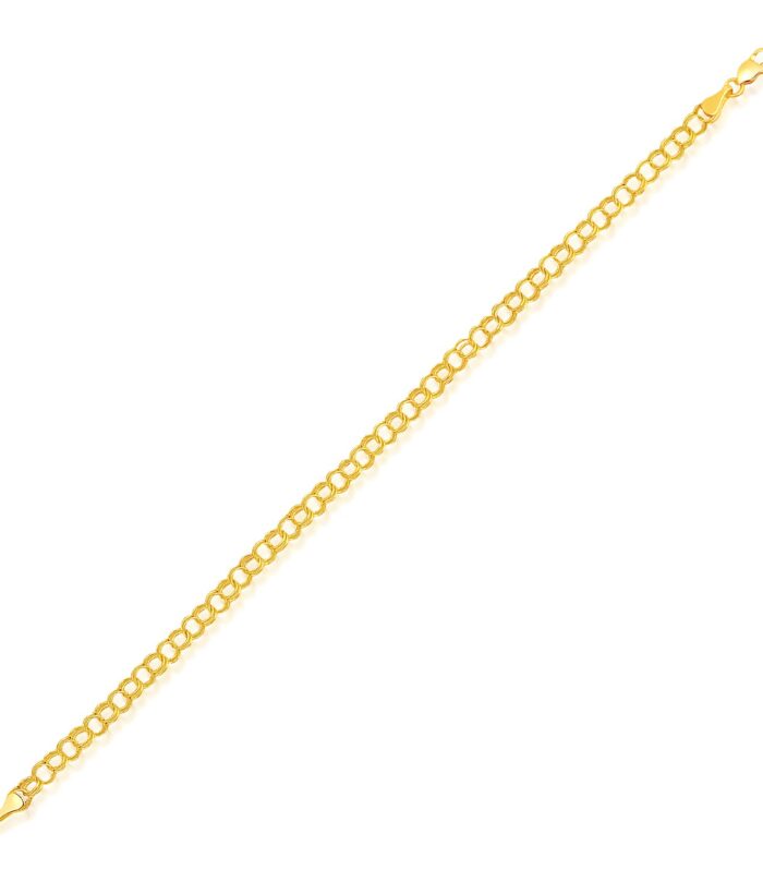 14k Yellow Gold Lite Charm Bracelet (4.00 mm)