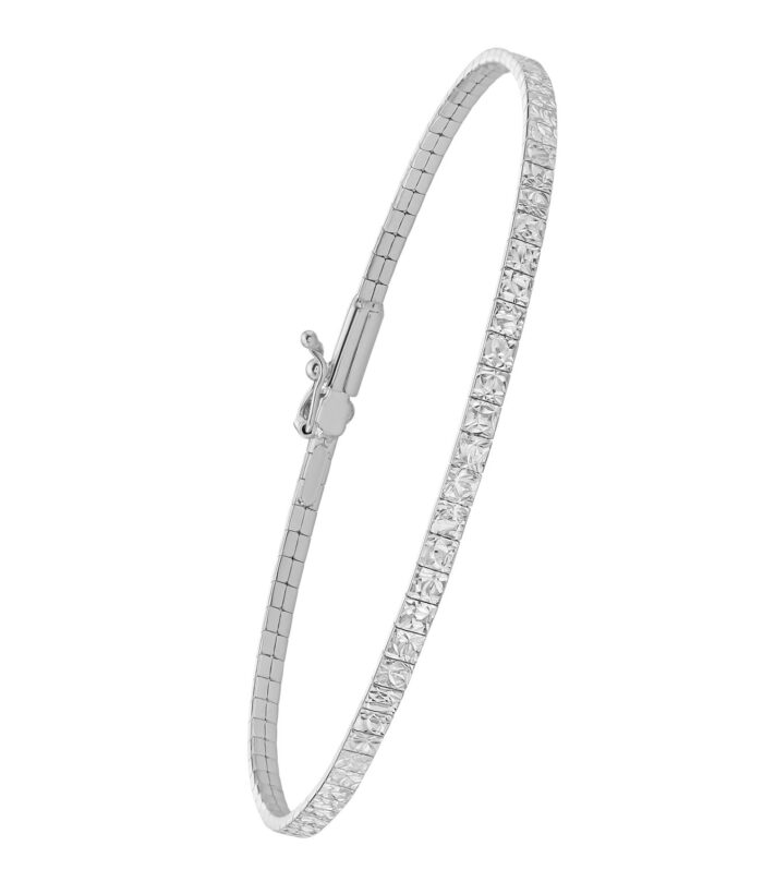 14K White Gold Mini Glacier Bracelet (2.10 mm)