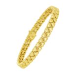 14K Yellow Gold Sweetheart Link Bracelet (7.00 mm)