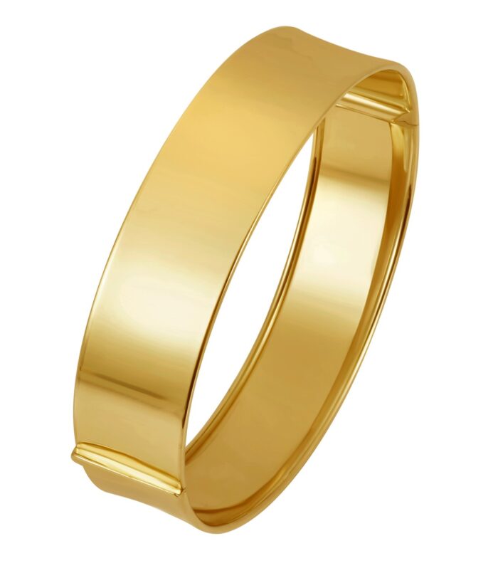 Designer Medium Width Bracelet in 14K Yellow Gold (14.50 mm)