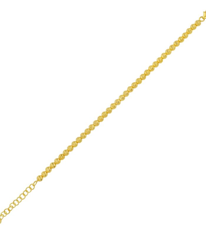 14K Yellow Gold Bead Bracelet (4.00 mm)