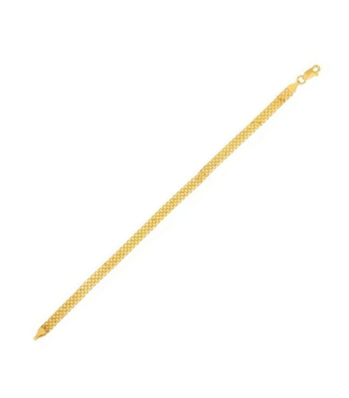 14k Yellow Gold Bismark Bracelet (4.70 mm)