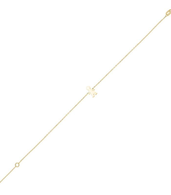 14K Yellow Gold Boy Bracelet
