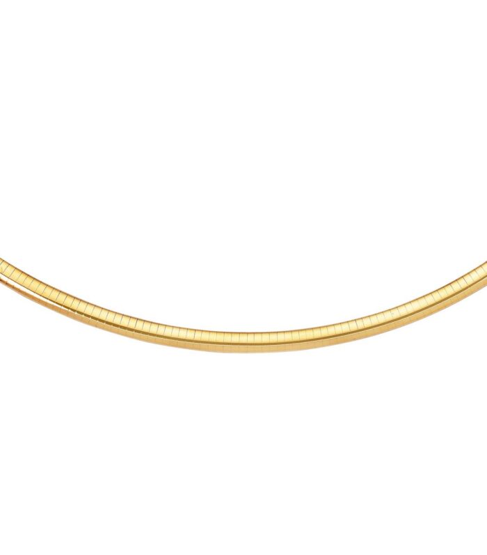 14k Yellow Gold Classic Omega Bracelet (6.00 mm)