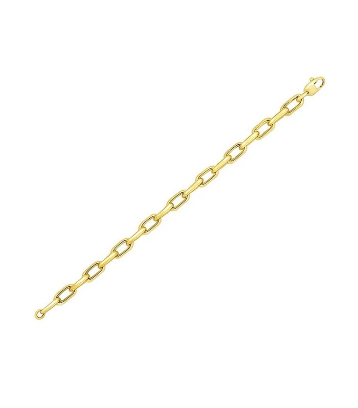 14k Yellow Gold French Cable Link Bracelet  (6.00 mm)
