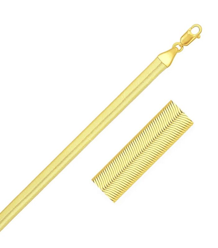 14k Yellow Gold Super Flex Herringbone Bracelet (3.80 mm)