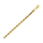 Lite Rope Chain Bracelet in 10k Yellow Gold  (3.20 mm)