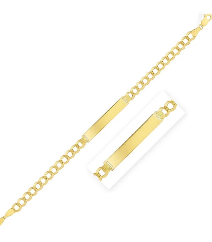 14k Yellow Gold Curb ID Bracelet (5.70 mm)