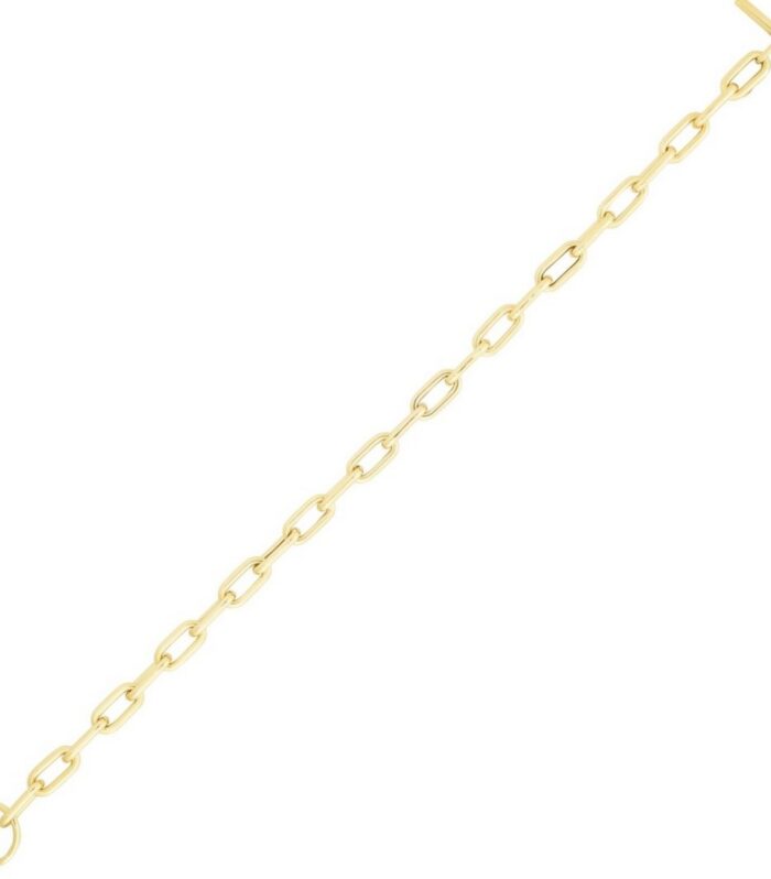 14K Yellow Gold Paperclip Toggle Bracelet