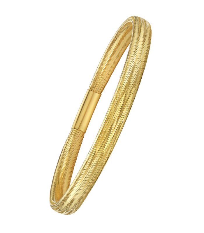 14K Yellow Gold Medium Stretch Mesh Bracelet (5.40 mm)