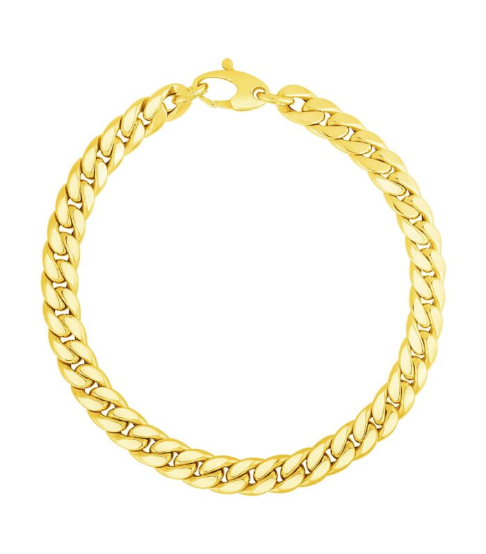 14K Yellow Gold Cuban Link Bracelet (5.90 mm)